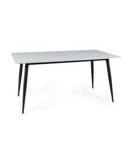 Söögilaud RION valge marmor 160x90 cm