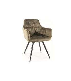 Pöörlev tool MANGO velvet oliivroheline Bluvel 77