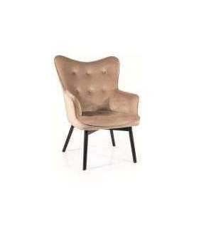 Tugitool CARMEN velvet beež Bluvel 28