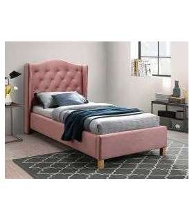 Voodi ASPEN velvet roosa BLUVEL 52 90x200