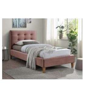 Voodi TEXAS 90x200 roosa velvet