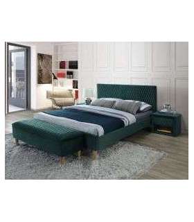 Voodi AZURRO 160 roheline velvet