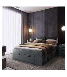 Pesukastiga voodi GALAXY 140 24CBEA50 tamm carbon