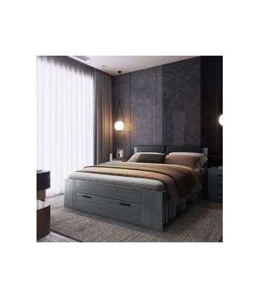 Pesukastiga voodi GALAXY 160 24CBEA51 tamm carbon