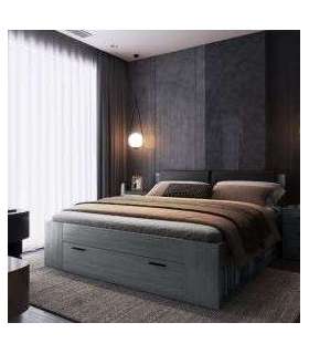 Pesukastiga voodi GALAXY 180 24CBEA52 tamm carbon