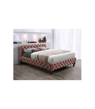 Voodi HERRERA velvet roosa BLUVEL 52 160x200