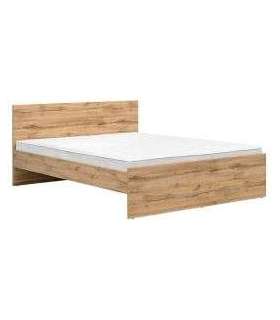 Voodi ZELE LOZ/160 tamm wotan 160x200 cm