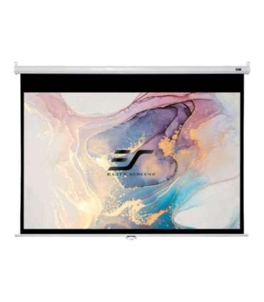Elite Screens Manual Series M120XWV2 Diagonal 120 ", 4:3, Viewable screen width (W) 244 cm, White
