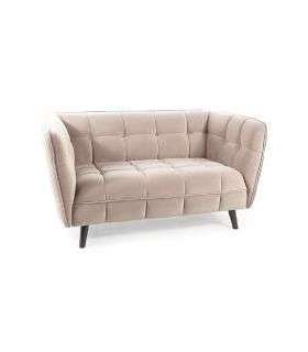 Diivan Castello 2 velvet beež Bluvel 28/wenge 145 cm