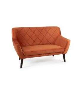 Diivan KIER 2 velvet kaneelipunane Bluvel 4215/wenge 136cm