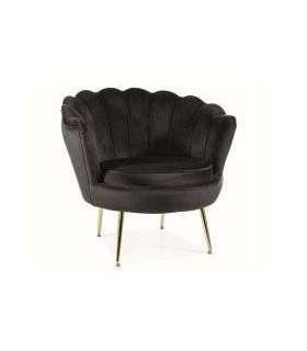 Tugitool CAMELLIA 1 must velvet Bluvel 19/kuldne