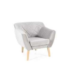 Tugitool KARO 1 velvet helehall Bluvel 03/pöök