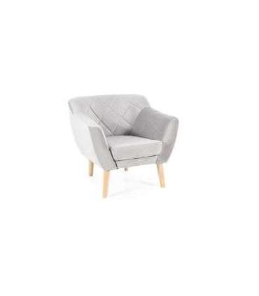 Tugitool KARO 1 velvet helehall Bluvel 03/pöök