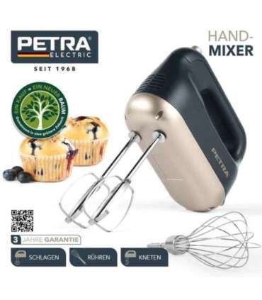 Petra PT5512BGRYVDE Hand mixer blue grey/soft gold