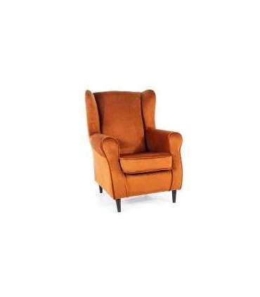 Tugitool BARON velvet kaneelipunane/wenge