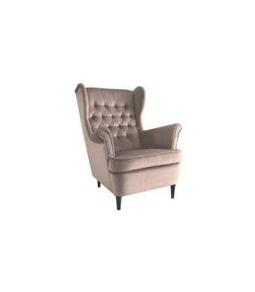 Tugitool HARRY velvet tumebeež Bluvel 40/wenge