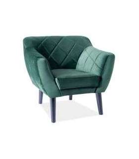 Tugitool KARO I velvet roheline Bluvel 78/wenge