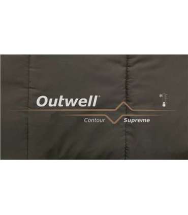 Outwell Contour Sleeping Bag, Left zipper,  Supreme Coffee