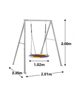 Kids Swing Set Stork nest Ø 102 cm, Intex 44112