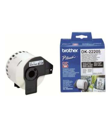 Brother | DK-22205 Continuous Length Paper Label | White | DK | 30.5 m