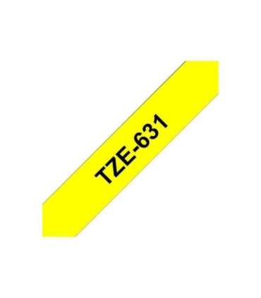 Brother TZe-631 Laminated Tape Black on Yellow, TZe, 8 m, 1.2 cm