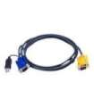 Aten 2L-5202UP 1.8M USB KVM Cable with 3 in 1 SPHD and built-in PS/2 to USB converter