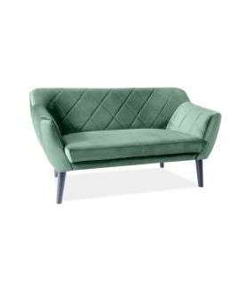 Diivan KARO 2 roheline Bluvel 78/wenge 140cm