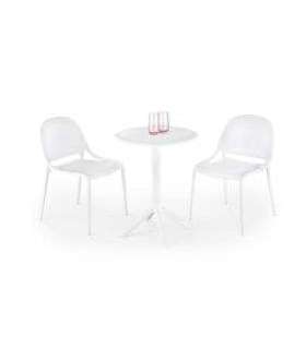 Ümmargune söögilaud CALVO 60 cm valge