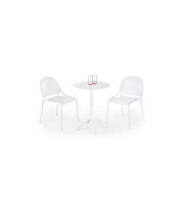 Ümmargune söögilaud CALVO 60 cm valge