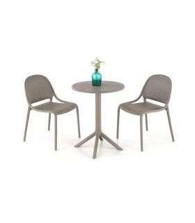 Ümmargune söögilaud CALVO 60 cm khaki