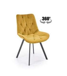 Pöörlev tool K-519 velvet sinepikollane Bluvel 68