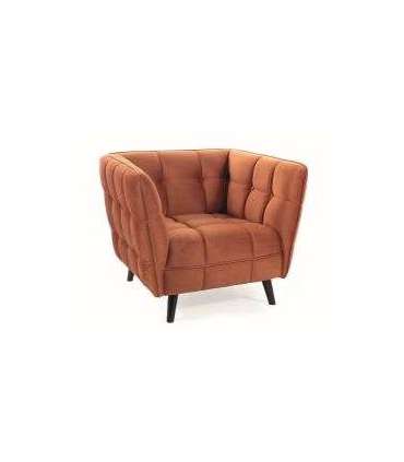 Tugitool Castello 1 velvet kaneelipunane Bluvel 4215/wenge