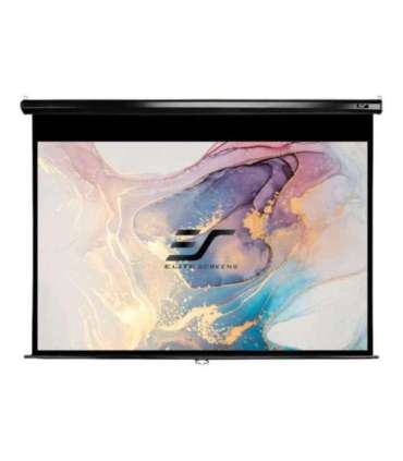 Elite Screens Manual Series M92UWH Diagonal 92 ", 16:9, Viewable screen width (W) 204 cm, Black