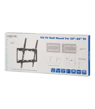 Logilink BP0012 TV Wall mount, 32–55", tilt -14°, 25 mm