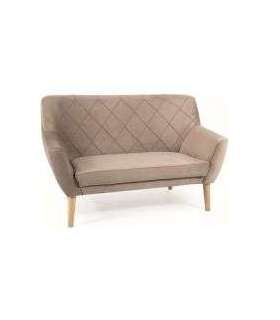 Diivan KIER 2 velvet tumebeež Bluvel 40/pöök 136cm