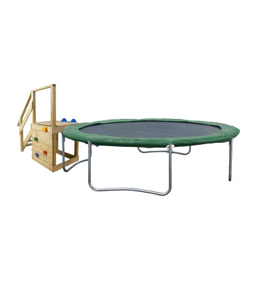 Батут диам. 304см зелёный кант