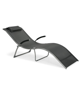 Lamamistool BATYA hall 173x63xH65cm, terasraam, textiline iste