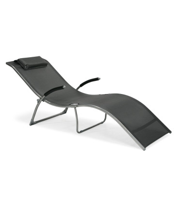 Lamamistool BATYA hall 173x63xH65cm, terasraam, textiline iste