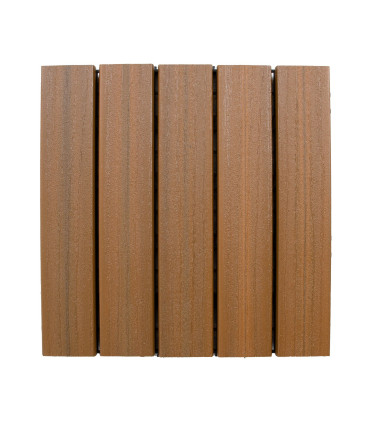Плитка террасная 30x30x2,2см, 22шт/2м, поливуд, коричневый