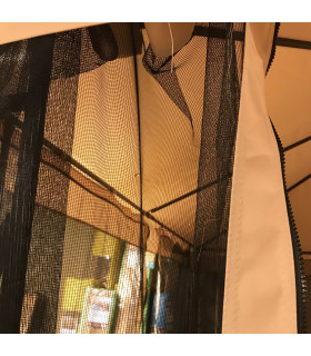 Москитная сетка для беседки LEAF 3x3м, черная