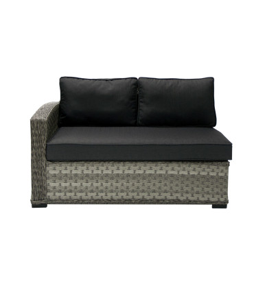 Mooduldiivan GENEVA 2-kohaline 132x81xH78cm, vasaku käetoega, hall