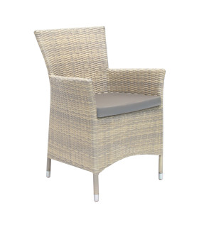 Стул WICKER-1 61x58xH86cм, бежевый