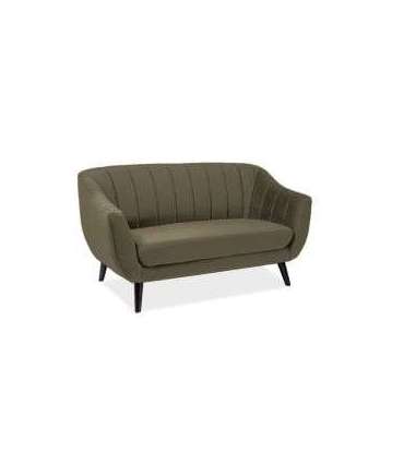 Diivan ELITE 2 oliivroheline Bluvel 77/wenge 153cm