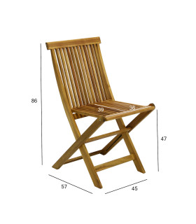 Садовый стул FINLAY 45x57xH86см, акация