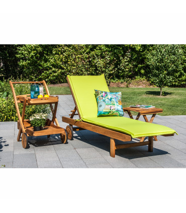 Шезлонг FINLAY 193x60xH30см, акация