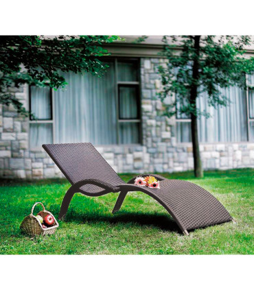 Lamamistool MERIDIAN 70x175xH28/70cm, kohvipruun