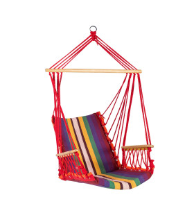 Гамак-качели HIP, красный полосатый