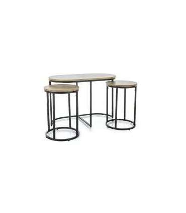 Diivanilaudade komplekt 3tk TWIX tamm artisan/must