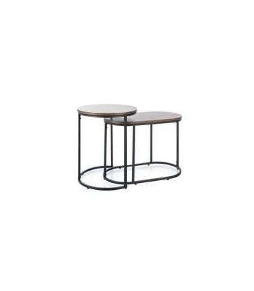 Diivanilaudade komplekt 2tk TWINGO pähkel/must