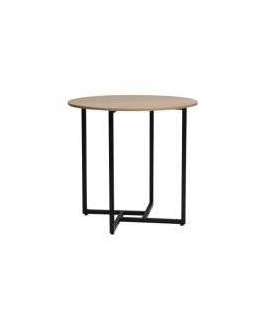 Ümmargune söögilaud ALTO II tamm/must 80 cm